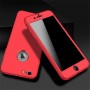 360-градусов силиконов кейс за iPhone 6/6S Plus Red