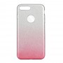 Блестящ силиконов гръб Forcell Shining за iphone 7/8 Plus Сребрист - Розов