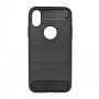 Силиконов гръб Forcell Carbon за iPhone X/10 Black
