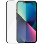 Извит стъклен протектор Full Glue за iPhone 13 Pro Max с черна рамка