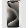 Извит стъклен протектор Full Glue за iPhone 15 Pro Max с черна рамка