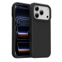 Black Matte Premium силиконов гръб за iPhone 17 Pro Max