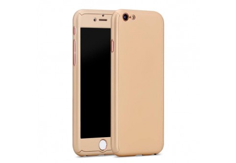360-градусов калъф за iPhone 7 Gold