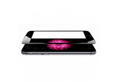  4D стъклен протектор за целия дисплей за iPhone 7 Plus черен