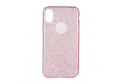 Блестящ силиконов гръб Forcell Shining за iPhone X Розов