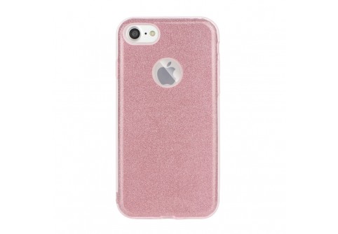 Блестящ силиконов гръб Forcell Shining за iphone 5/5S/SE Розов