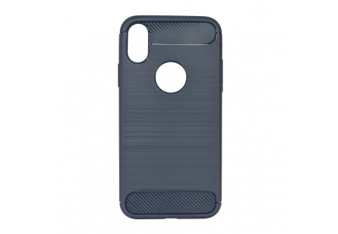 Силиконов гръб Forcell Carbon за iPhone X/10 Graphite 