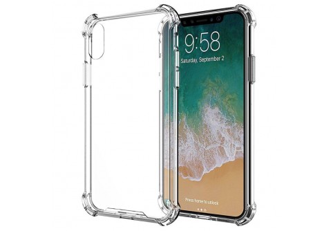 Удароустойчив прозрачен силиконов гръб за iPhone X/10