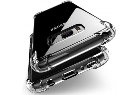 Удароустойчив прозрачен силиконов гръб за Samsung Galaxy S8