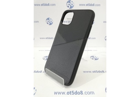 Half Leather силиконов гръб за iPhone XI/11