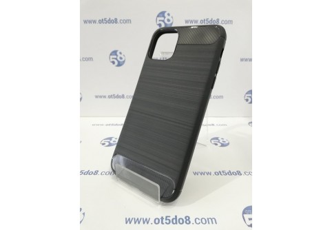 Силиконов гръб Forcell Carbon за iPhone XI Pro Max/11 Pro Max Black