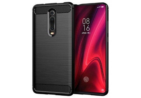 Силиконов гръб Carbon Fiber за Xiaomi Mi 9T Black