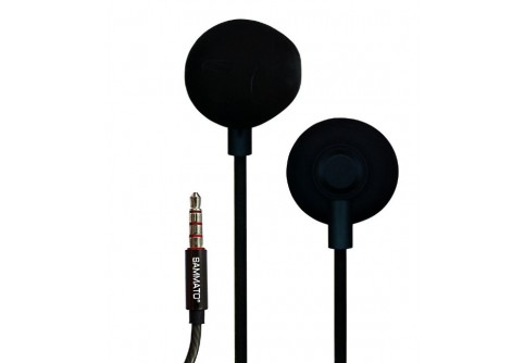 Слушалки Sammato EX с микрофон, контролер и резервни тапички Черни