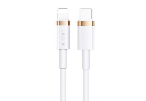 USB кабел USAMS Type-C към Lightning Бял