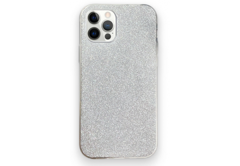 Блестящ силиконов гръб Shining за iPhone 14 Pro Сребрист