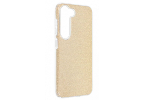Блестящ силиконов гръб Shining за Samsung Galaxy S23 Златист