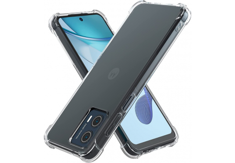 Удароустойчив прозрачен силиконов гръб за Motorola Moto G53