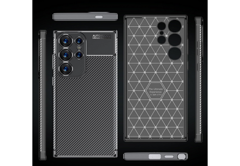 Калъф Business Carbon за Samsung Galaxy S24 Ultra Черен