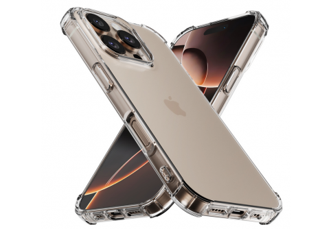 Удароустойчив прозрачен силиконов гръб за iPhone 16 Pro Max