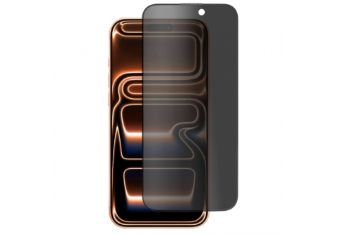 Privacy Full glue стъклен протектор за iPhone 17 Pro Max с черна рамка