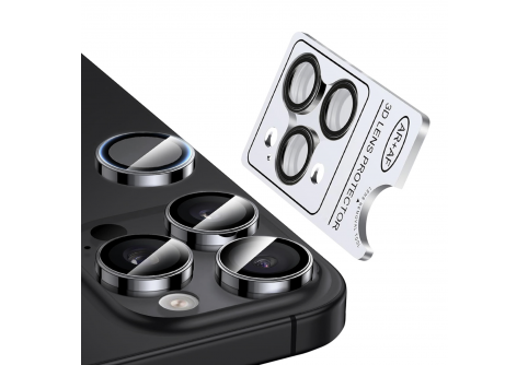 Стъклени протектори за камера тип рингове /черни/ за iPhone Air