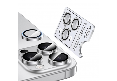 Стъклени протектори за камера тип рингове /сребристи/ за iPhone Air