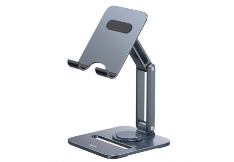 BASEUS Холдер Biaxial Metal Stand за бюро (таблет/телефон) /сив/